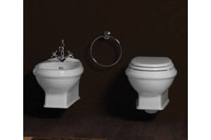 SIMAS Arcade Биде подвесное 37х53см с 1 отв. под смеситель, цвет белый - 3