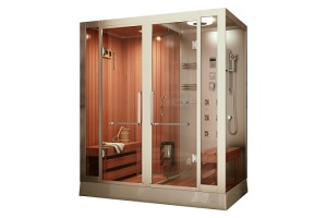 Душевая кабина Frank 180х130 левая с финской сауной