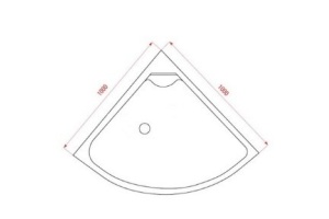 Душевой уголок Arcus  100 см (AS-301-10) - 2