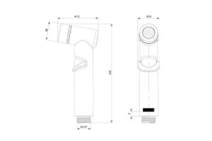 Гигиенический душ Lemark хром (LM8140C) - 2