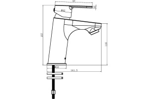 Смеситель Swedbe Olymp 1860 для раковины с гигиеническим душем - 2