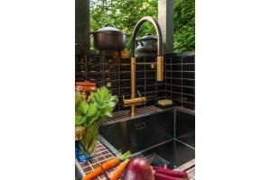 Смеситель Omoikiri Kanto PVD-LG для кухонной мойки - 3