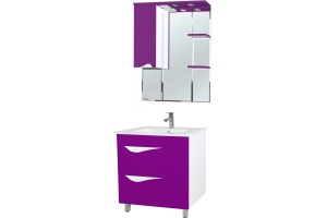 Зеркало-шкаф Bellezza Эйфория 80 L фиолетовый - 2