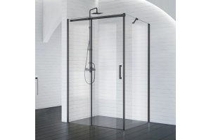 Боковая стенка BelBagno Acqua 90 профиль черный матовый (ACQUA-90-FIX-C-NERO)