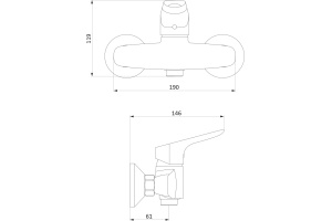Смеситель для душа STWORKI by Damixa Малвик HFMA20000 - 2