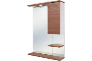 Зеркало-шкаф Onika Элита 60 R с подсветкой, штрокс коричневый (206024)