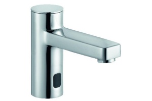 Смеситель для раковины KLUDI Zenta 3820005 электронный, регулировка температуры воды вентилем на корпусе, питание от сети