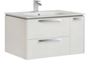 Тумба с раковиной Roca Lago 80 белый глянец