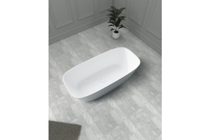 Ванна из искусственного камня Abber Stein 170х72 белый матовый - 3