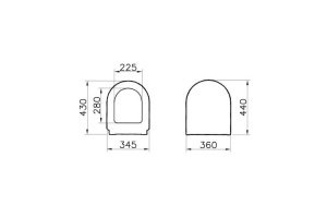 Сиденье для унитаза Vitra Seat (94-003-001) - 3