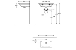 Раковина мебельная/подвесная Kerama Marazzi Piano 95 белый (PI.wb.95) - 2