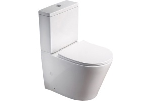 Унитаз-компакт SantiLine SL-5014 безободковый, с микролифтом