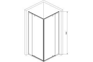 Душевой уголок RGW Passage PA-38 90х90 профиль хром стекло прозрачное - 3