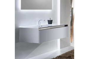 Комплект мебели Sanvit Кубэ-1 120 белый глянец - 2