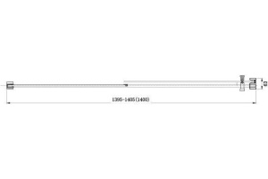 Душевая дверь в нишу Aquanet Delta NPE6121 140 см - 2