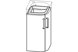 Тумба Renova Compact п/ угл умыв 45 бел мат/глян Geberit 862132000 - 2