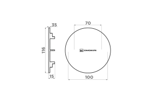 Декоративная накладка для выпуска Omoikiri латунь (4957089) - 2