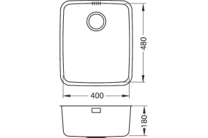 Мойка кухонная Alveus Luno 40 - 3