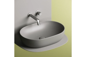 Раковина накладная Ceramica Nova Element 60х41.5 серая - 2