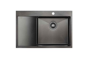 Мойка кухонная Paulmark Atlan 78 R темный хром
