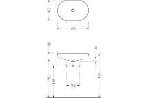 Раковина Serel Saphire SP46 - 2