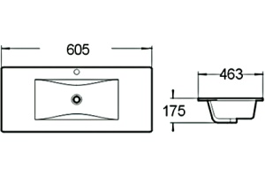 Раковина SantiLine SL-2102 60 - 2