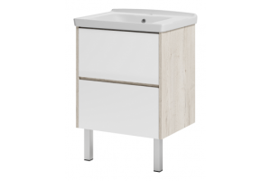 Тумба под раковину Misty Мускат 60 белая глянцевая