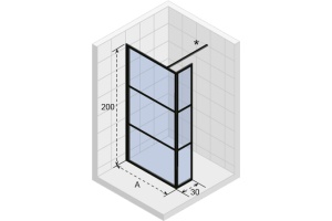 Душевая перегородка Riho Grid GB402 100 см - 3