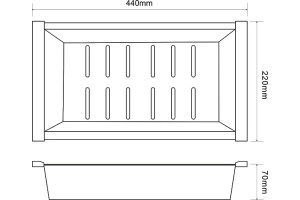 Коландер Zorg Inox R C 12-51 для моек - 2