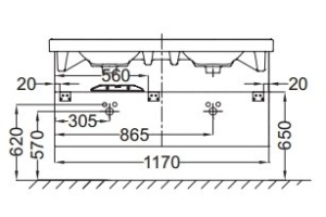 Тумба под раковину Jacob Delafon Odeon Up 120 см (EB892-E10) - 3