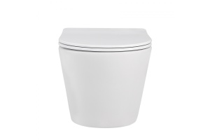 Унитаз ABBER Bequem AC1102MW подвесной белый матовый, безободковый - 3