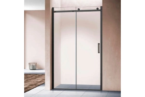 Душевая дверь Vincea Como 130 черная стекло прозрачное