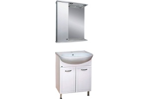 Мебель для ванной Misty Уют 60 прямая белая - 2