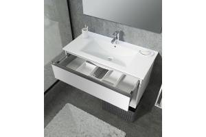 Тумба под раковину Sanvit Контур 60 белый глянец - 2