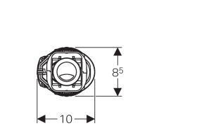Принадлежность для унитаза механизм для бачка сливной, цвет: механизм - 3