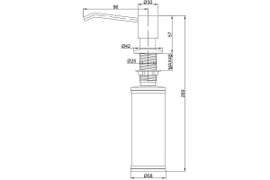 Дозатор для жидкого мыла Paulmark Rein белый матовый - 3