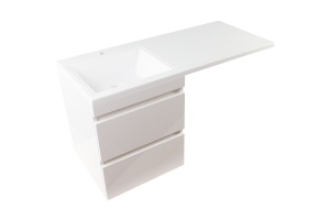 Тумба под раковину Style Line Даллас 120 Люкс Plus, белый (СС-00002351) - 2