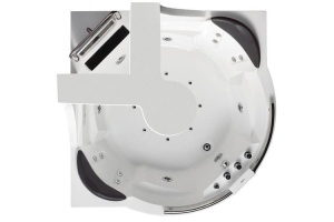 Акриловая ванна Gemy 170х170 белая с гидромассажем - 2