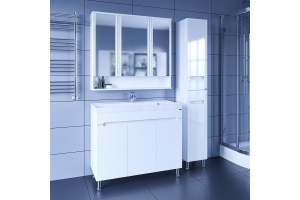 Тумба с раковиной напольная Санта Лондон 100 белый - 3