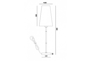 Настольная лампа декоративная Maytoni Zaragoza H001TL-01BS - 3