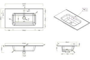 Мебельная раковина Belbagno Etna белый (BB900ETL) - 2