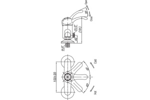 Смеситель Cezares Lira C DM 02 для душа - 3