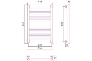 Полотенцесушитель водяной ДР 