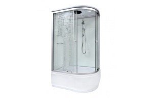 Душевая кабина Deto ЕМ 120х80 с электрикой, хром (EM4512LEL)