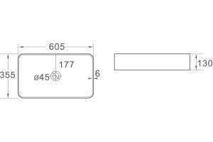 Раковина SantiLine SL-1008 - 2