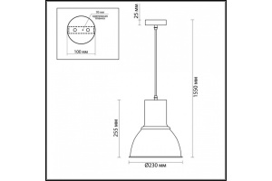 Подвесной светильник Odeon Light Laso 3327/1 - 2