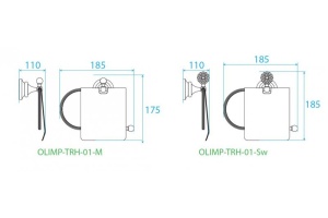 Держатель туалетной бумаги Cezares OLIMP (OLIMP-TRH-01-M) - 3