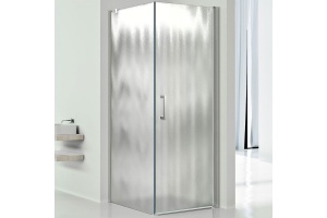 Душевой уголок Vincea Orta 80х80 хром стекло рифленое