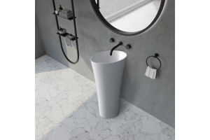 Раковина отдельностоящая ABBER Stein AS2509 белая матовая - 2