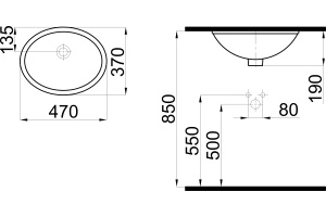 Раковина STWORKI 47 K0001-0476 - 2